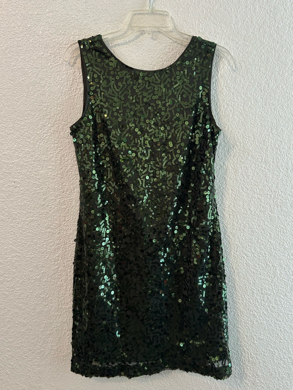 Jessica Simpson Emerald Green Sequin Mini Dress Homecoming Party Dress Size 8